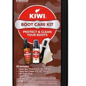 Kiwi Boot Care Kit Desert Suede Protector Cleaner Brush Eraser Block Cloth